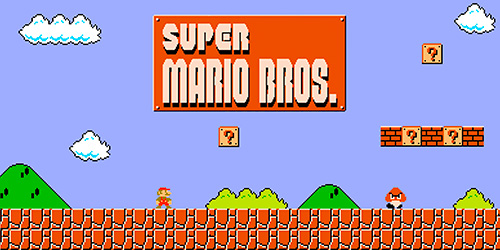 Exemple de jeu vidéo de type « Plateforme » : Super Mario Bros